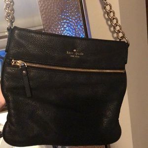 Black Kate Spade crossbody bag.
